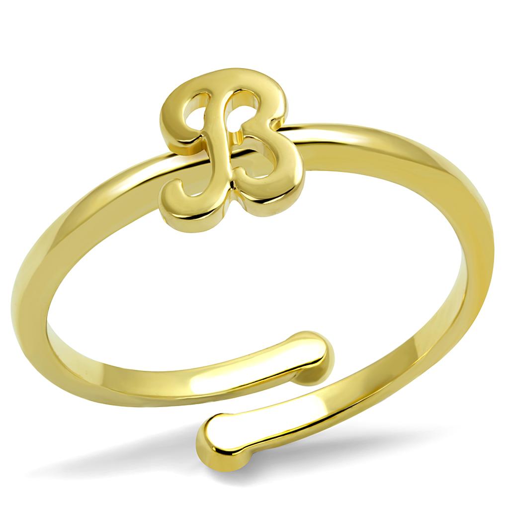 JCE4026 Flash Gold Brass Ring with No Stone