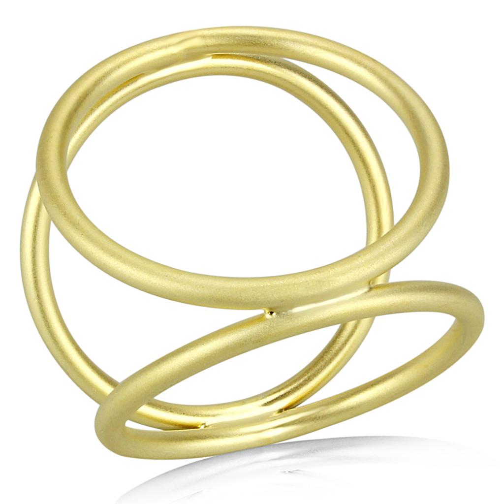 JCE4247 Matte Gold Brass Ring with No Stone