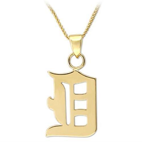 JCE688 Gold Brass Chain Pendant with No Stone