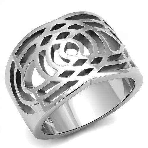 JCE3039 High polished (no plating) Stainless Steel Ring with No Stone