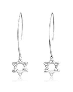 JCE3147 High polished (no plating) Stainless Steel Earrings with No Stone